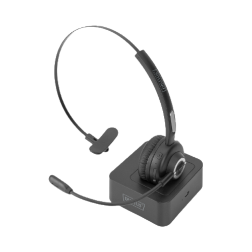 DIGITUS On Ear Bluetooth Headset mit Docking Station