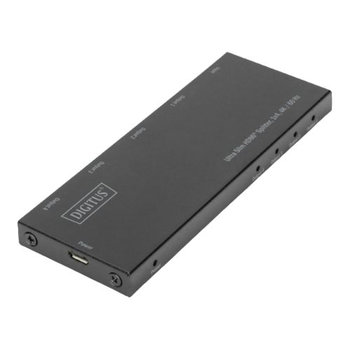 DIGITUS Ultra Slim HDMI® Splitter, 1x4, 4K / 60 Hz, DS-45323