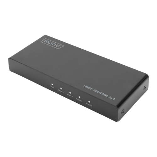 DIGITUS HDMI® Splitter, 1x4, 4K / 60 Hz mit Downscaler, DS-45325