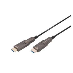 DIGITUS 4K - HDMI AOC Hybrid Glasfaserkabel mit abnehmbaren Stecker