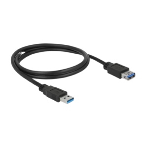 Delock Verlängerungskabel USB 3.0 Typ-A Stecker > USB 3.0 Typ-A Buchse 1m schwarz