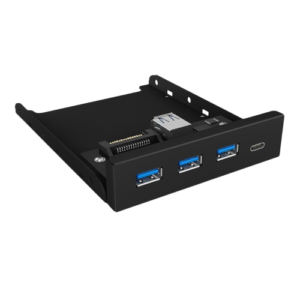 IcyBox 4 Port Hub als 3,5" Frontpanel