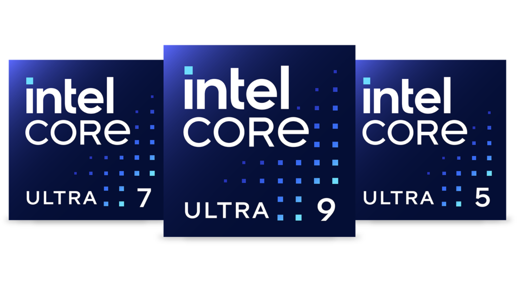 Banners für Intel Core Ultra 5, 7 und 9