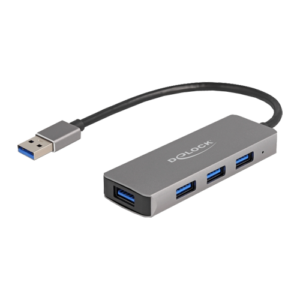 Delock 4 Port USB 5 Gbps Hub mit USB Typ-A Anschluss