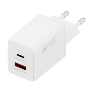DIGITUS USB GaN Charger 45W, 1x USB-C, 1x USB-A