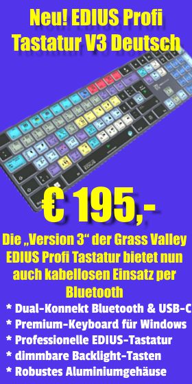Neu! EDIUS Profi Tastatur V3 Deutsch