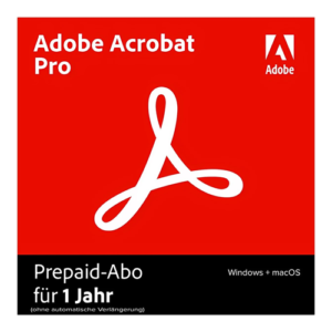 Adobe Acrobat Pro DC 1 Jahr