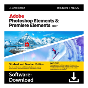 Adobe Photoshop & Premiere Elements 2027 - 1 User, 3 Jahre