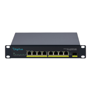 DIGITUS 10" 2.5G 8-Port Unmanaged PoE+ Switch