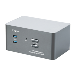 DIGITUS KVM-Switch, 2-Port, Triple-Display, DS-12863